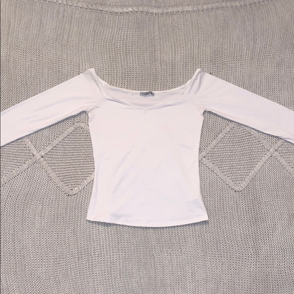 Off the shoulder Charlotte Russe top